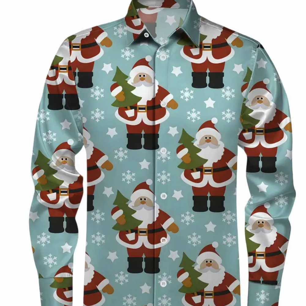 Erkek Uzun Kollu Noel Baskılı  - Winter Clothing Gift Ideas incelemesi ve fiyatı