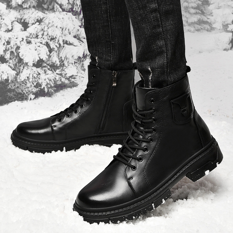 Kış erkek hakiki deri çizmeler - Winter Clothing Hiking incelemesi ve fiyatı